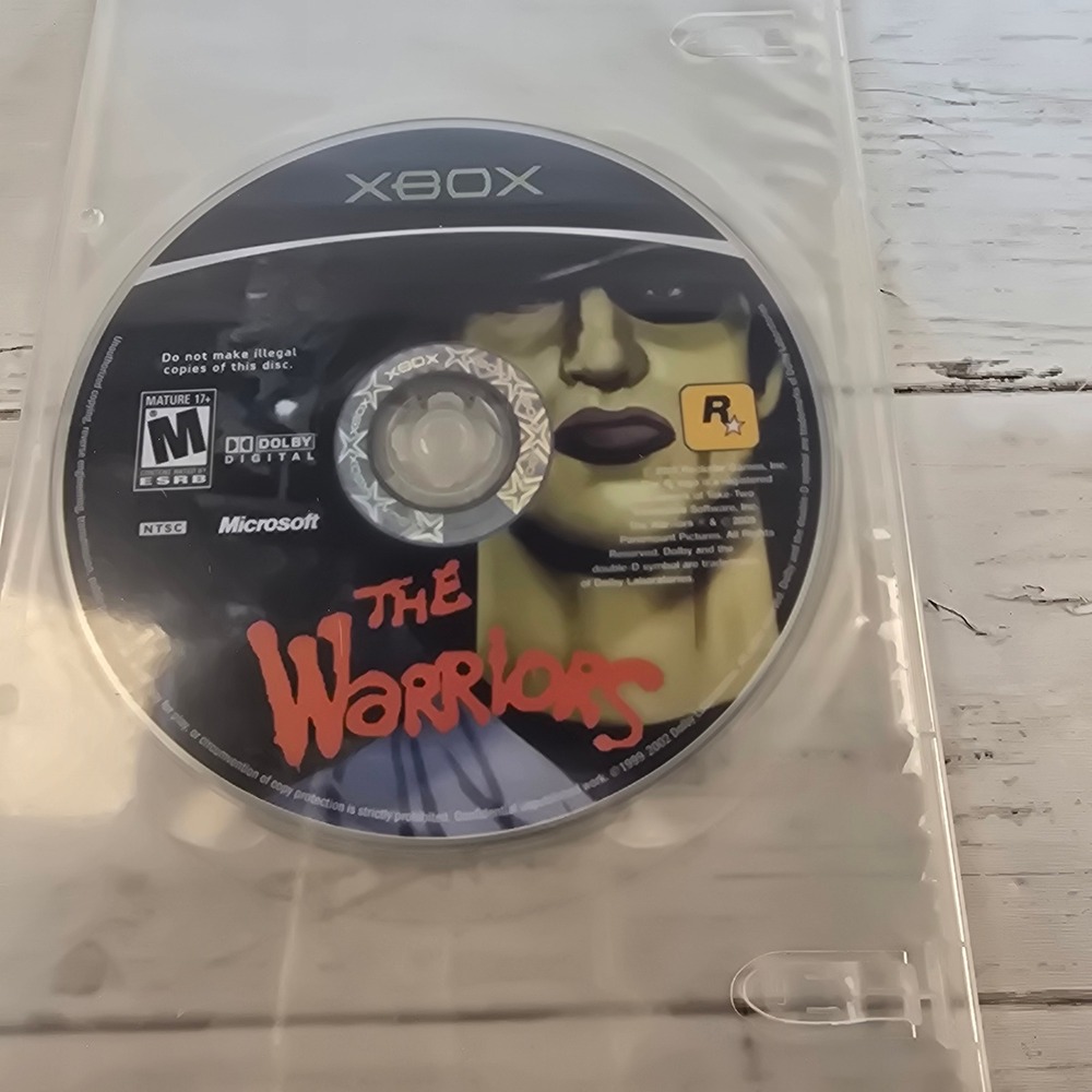 The Warriors Microsoft Xbox Game Disc Rockstar Games NTSC Action Brawler